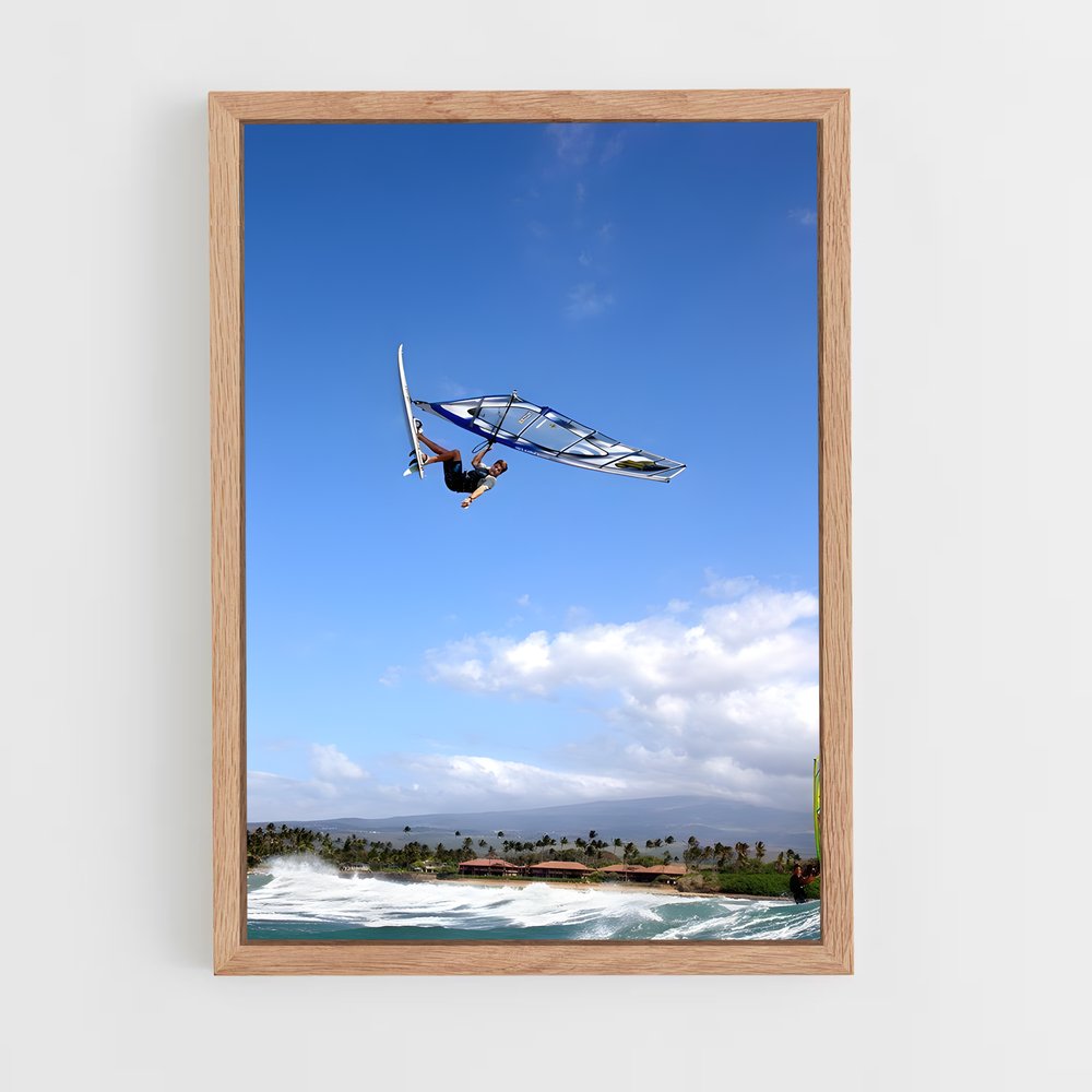 Poster Robby naish aérien – affiche Planche à voile (vue 4)